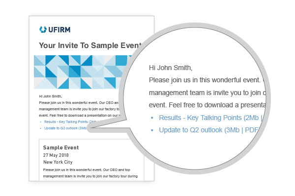Different email templates throughout the lifecycle of an event | WeConvene
