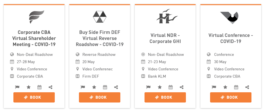 Virtual Events examples