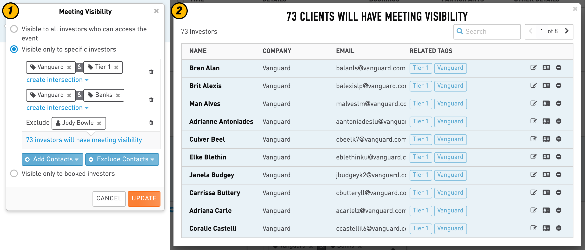 Meeting Visibility Settings | WeConvene